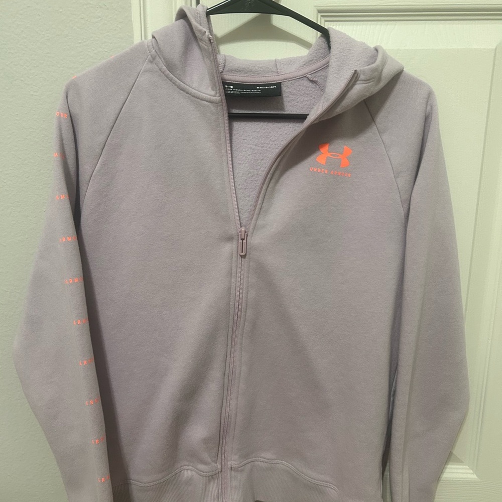 Under Armour Kids Light Purple Zip-Up Jacket